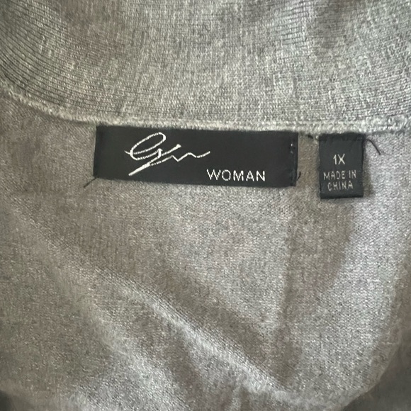 Gray open front cardigan - Picture 1 of 2